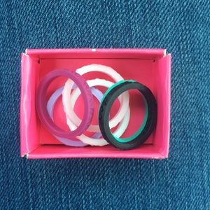 Silicone stackable rings